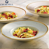 28 Cm Churchill Stonecast Piatto Pasta Rotondo In Porcellana Vetrificata