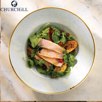 24 Cm Churchill Stonecast Piatto Pasta Rotondo In Porcellana Vetrificata