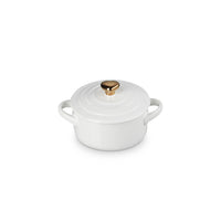 10 cm - Le Creuset Mini Cocotte Con Pomolo Cuore In Gres Vetrificato