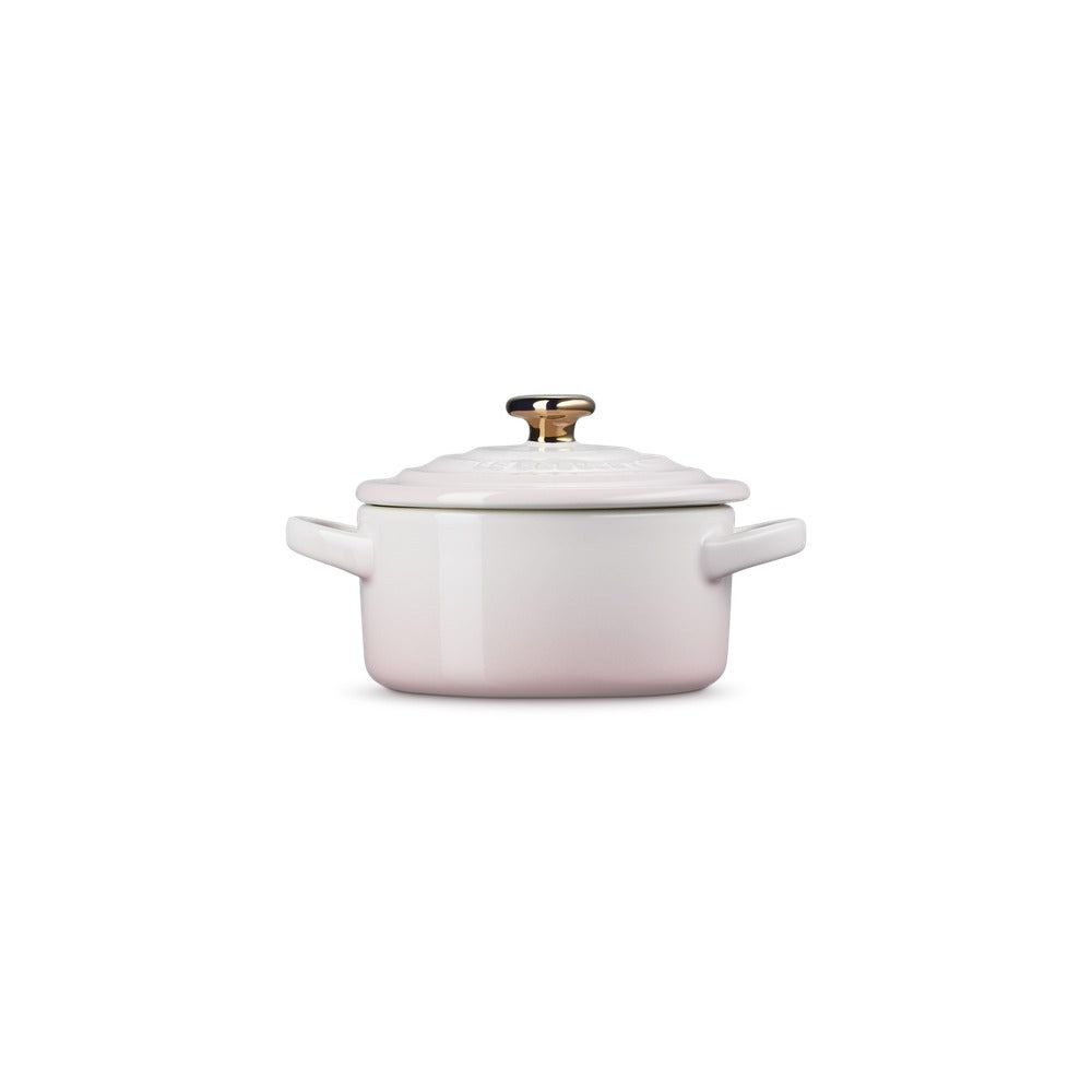 10 cm - Le Creuset Mini Cocotte Con Pomolo Cuore In Gres Vetrificato