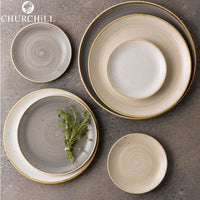 21 7 Cm Churchill Stonecast Piatto Frutta Dessert Rotondo In Porcellana Vetrificata