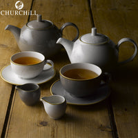 15 6 Cm Churchill Stonecast Piattino Tazza Cappuccino Rotondo In Porcellana