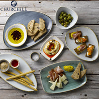 28 4X12 3 Cm Churchill Stonecast Piatto Vassoio Con Manico Rettangolare In Porcellana Vetrificata
