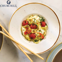 28 Cm Churchill Stonecast Piatto Pasta Rotondo In Porcellana Vetrificata