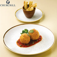 26 Cm Churchill Stonecast Piatto Piano Rotondo In Porcellana Vetrificata