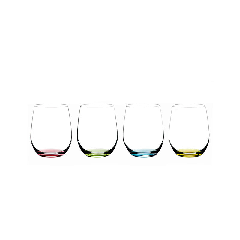 32 cl - O Happy Verre À Vin Multi-usage en Verre - Ensemble 4 Pcs