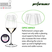 62 3 Cl Riedel Performance Calice Vino Bianco Riesling In Vetro Set 2 Pezzi