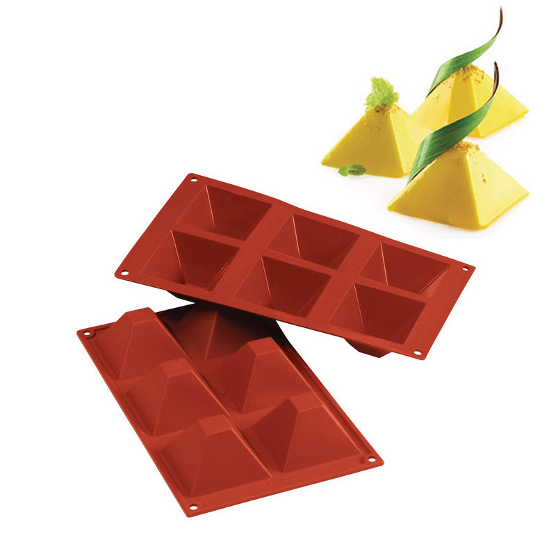 6 Forme Silikomart Classic Stampo Piramide In Silicone