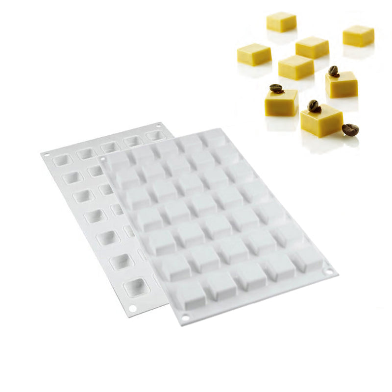 35 Forme Silikomart Micro Square Stampo Quadratino In Silicone