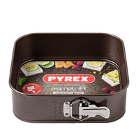 24X24 Cm Pyrex Asimetria Tortiera Apribile Quadrata Antiaderente