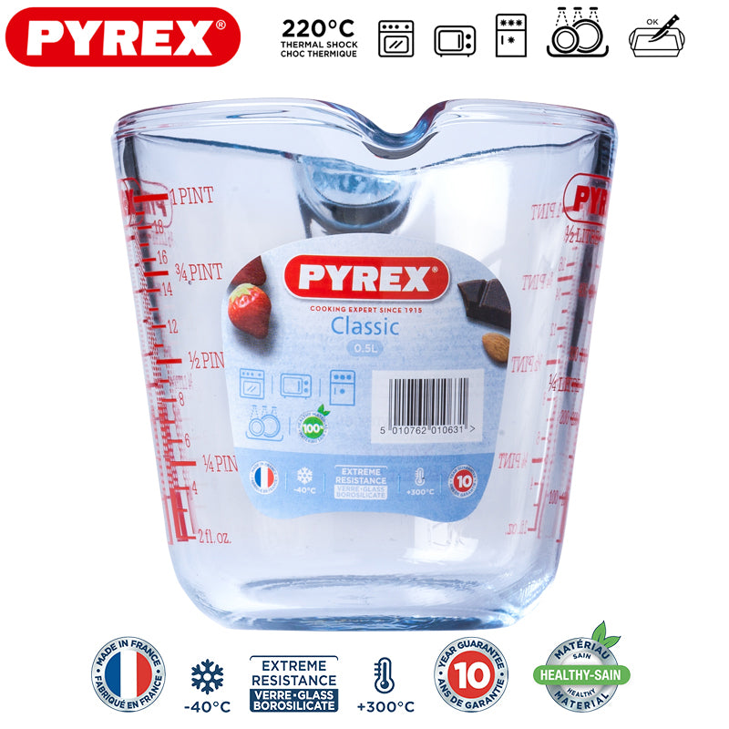 50 Cl Pyrex Classic Caraffa In Vetro Borosilicato
