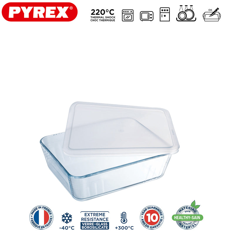 Pyrex Cook And Freeze Contenitore Per Alimentirettangolare In Vetro Borosilicato