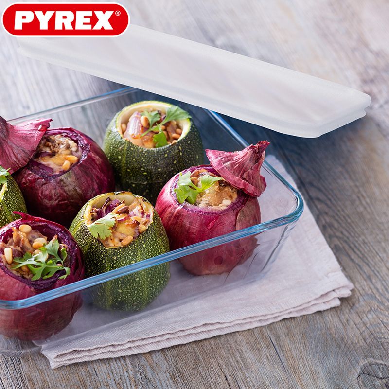 Pyrex Cook And Freeze Contenitore Per Alimentirettangolare In Vetro Borosilicato