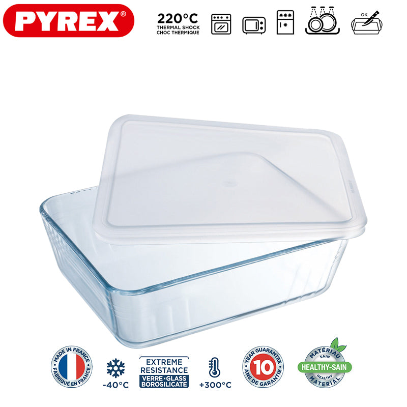 Pyrex Cook And Freeze Contenitore Per Alimentirettangolare In Vetro Borosilicato