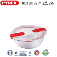 Pyrex Cook And Heatcontenitore Per Alimenti Rotondo In Vetro Borosilicato Con Coperchio Con Valvola A Vapore