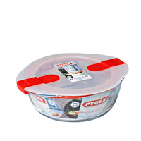 Pyrex Cook And Heatcontenitore Per Alimenti Rotondo In Vetro Borosilicato Con Coperchio Con Valvola A Vapore