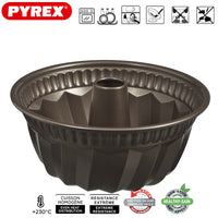 22 Cm Pyrex Asimetria Stampo Ciambella Rotondo Antiaderente