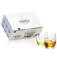 30 Cl Crystalex Bohemia Rainbow Bicchiere Acqua In Vetro Set 6 Pezzi