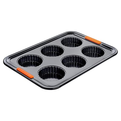 39X27 Cm Le Creuset Forme Speciali Stampo Crostatine Rettangolare 6 Impronte Antiaderente