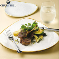 Churchill Stonecast Servizio Piatti Triangolare In Porcellana Vetrificata Set 12 Pz