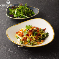 Churchill Stonecast Servizio Piatti Triangolare In Porcellana Vetrificata Set 12 Pz