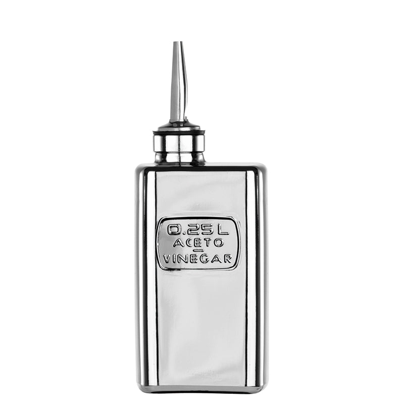 25 Cl Bormioli Luigi Optima Bottiglia Aceto Con Tappo Versatore In Vetro