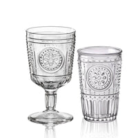 Bormioli Rocco Romantic Set Calici And Bicchieri In Vetro Set 12 Pezzi