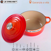 26 Cm Le Creuset Cocotte Evolution Casseruola Rotonda In Ghisa