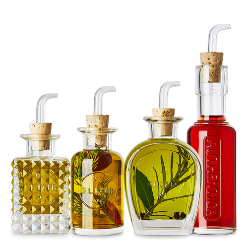 Bormioli Luigi Mixology Set Condimento In Vetro Set 4 Pz