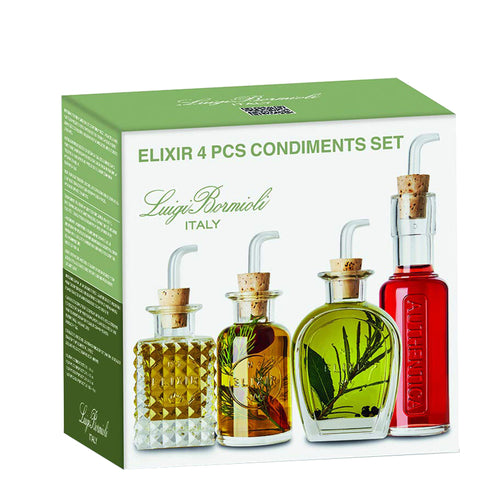 Bormioli Luigi Mixology Set Condimento In Vetro Set 4 Pz