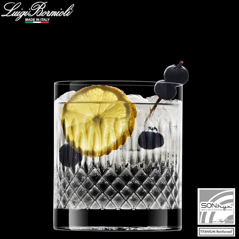 38 Cl Bormioli Luigi Diamante Bicchiere Acqua In Vetro Set 4 Pezzi