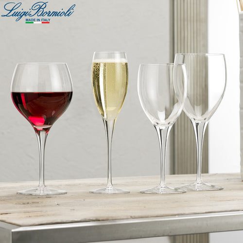 52 Cl Bormioli Luigi Michelangelo Calice Vino Rosso In Vetro Set 4 Pezzi