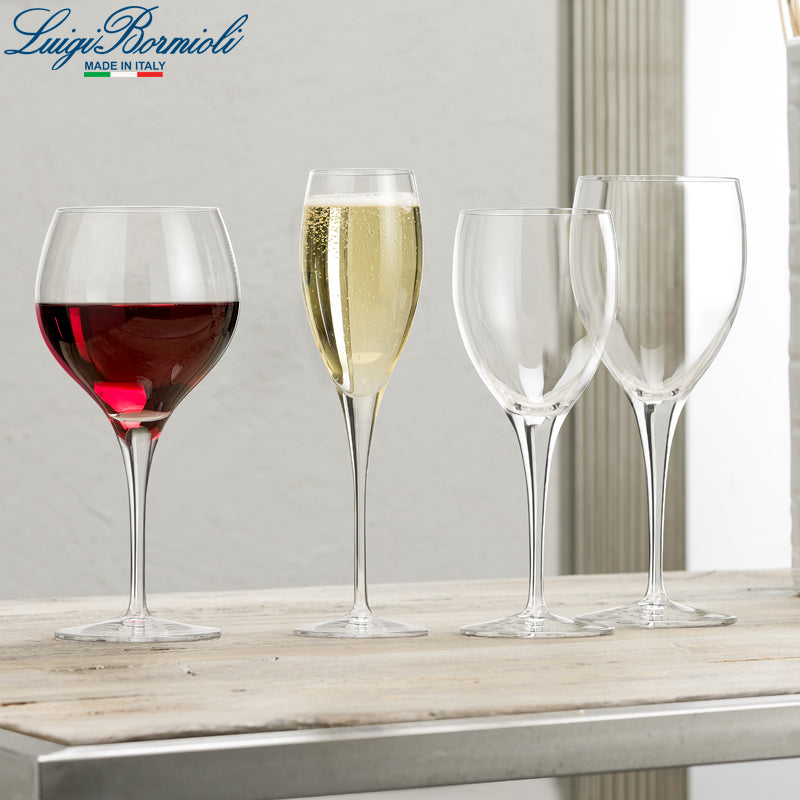 52 Cl Bormioli Luigi Michelangelo Calice Vino Rosso In Vetro Set 4 Pezzi