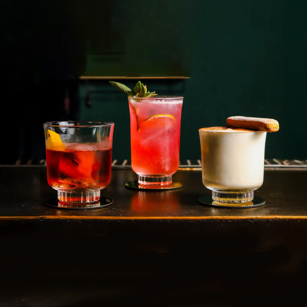 28 cl - Modern America Bicchiere Whisky in Vetro - Set 12 Pezzi
