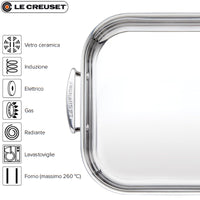 35X25 Cm Le Creuset Arrostiera Rettangolare In Acciaio Inox