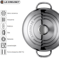 Le Creuset Set Casseruole Alte In Acciaio Inox Set 5 Pz