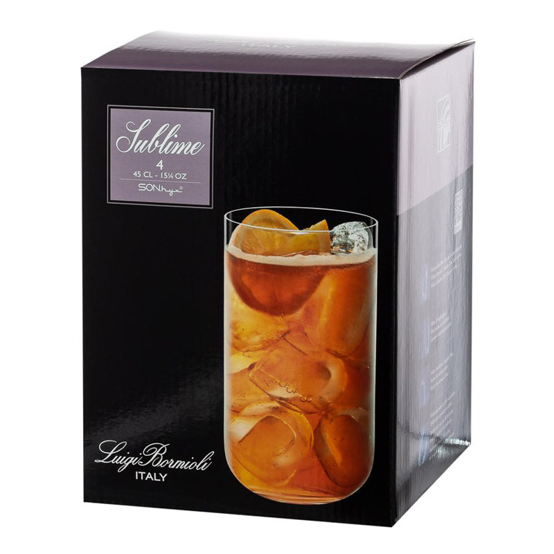 45 Cl Bormioli Luigi Sublime Bicchiere Bibita In Vetro Set 4 Pezzi