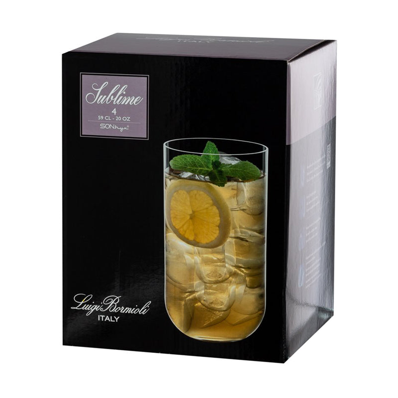 59 Cl Bormioli Luigi Sublime Bicchiere Bibita In Vetro Set 4 Pezzi