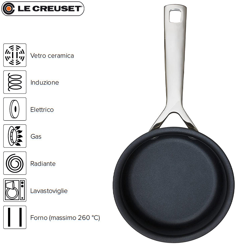 14 Cm Le Creuset Casseruola Con Manico Antiaderente In Acciaio Inox