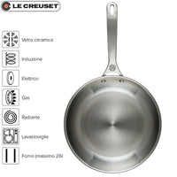 Le Creuset Padella Bassa In Acciaio Inox