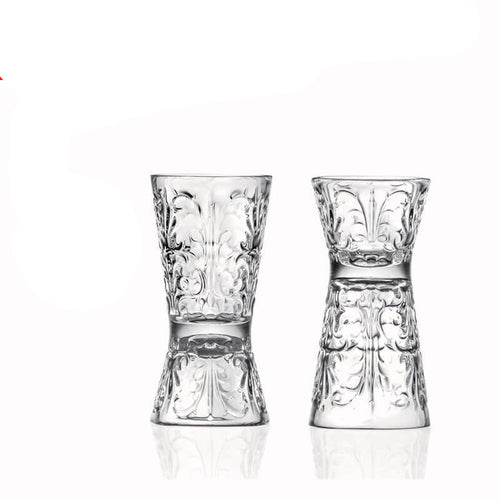 3 6 Cl Rcr Tattoo Jiggers E Dosatori Per Cocktail In Vetro Set 6 Pezzi