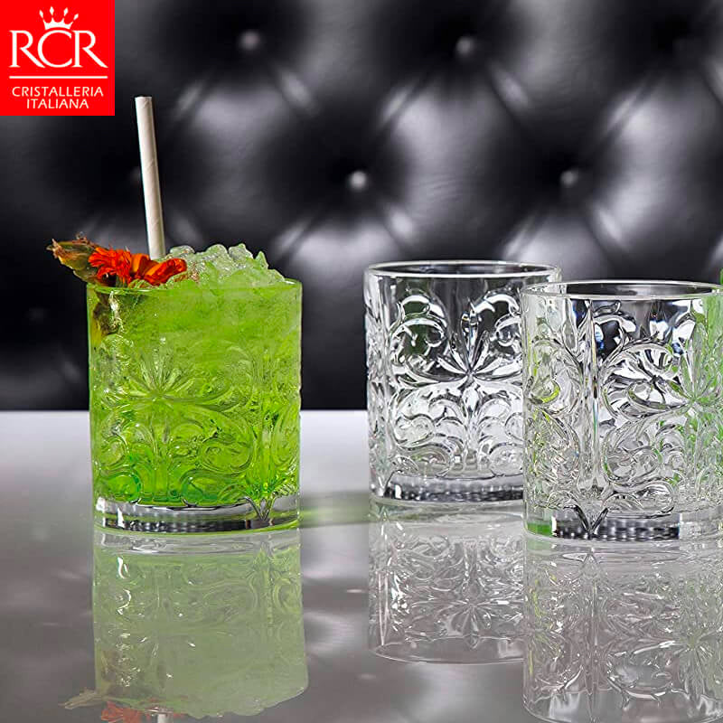 33 7 Cl Rcr Tattoo Bicchiere Whisky In Vetro Set 6 Pezzi