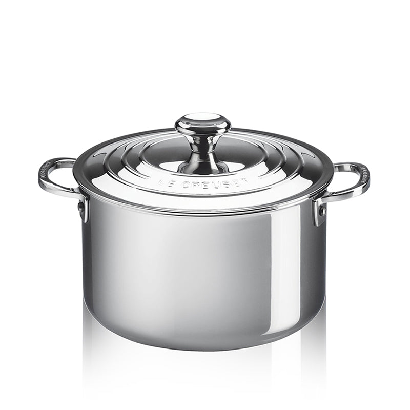 Le Creuset Casseruola Alta In Acciaio Inox Con Coperchio