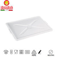 30 X 40 X H10 Cm Giganplast Coperchio Per Cassetta Portaimpasto Rettangolare In Plastica