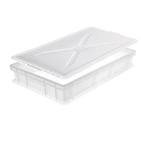 30 X 40 X H10 Cm Giganplast Cassetta Portaimpasto Rettangolare In Plastica Con Coperchio