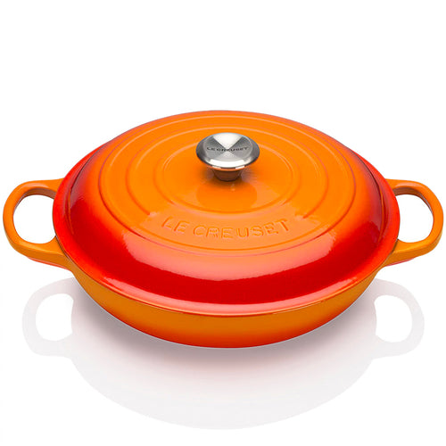 30 Cm Le Creuset Cocotte Evolution Tegame Basso Rotondo In Ghisa