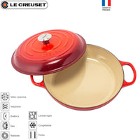 30 Cm Le Creuset Cocotte Evolution Tegame Basso Rotondo In Ghisa
