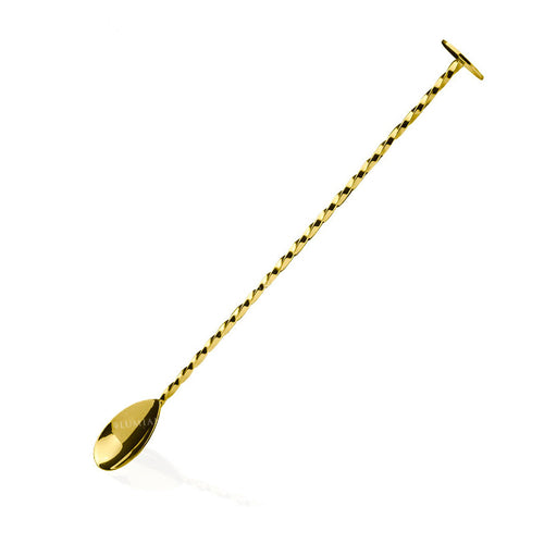 28 Cm Lumian Muddler Bar Spoon Cucchiaio Miscelatore In Acciaio Inox