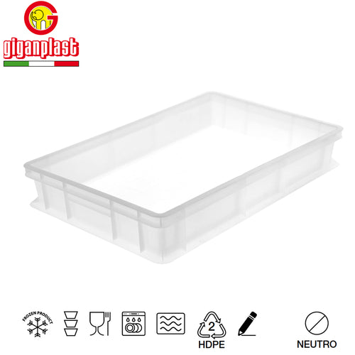 30 X 40 X H10 Cm Giganplast Cassetta Portaimpasto Rettangolare In Plastica