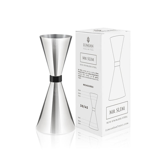 3 4 5 Cl Lumian Mr Slim Black Ruby Jigger Misurino Cocktail In Acciaio Inox